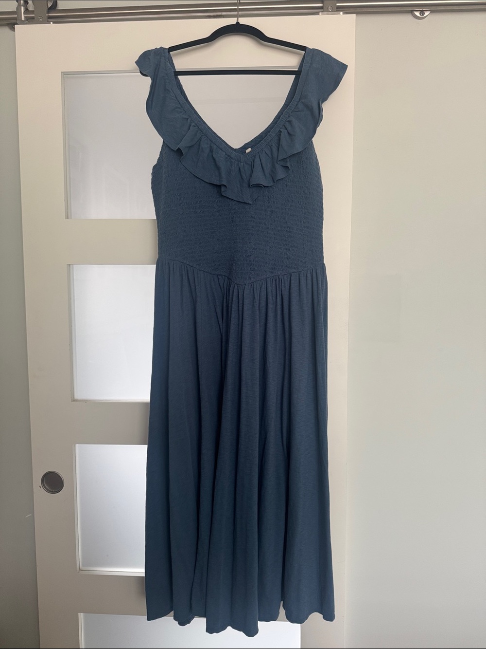 American Eagle Dusty Blue Flowy Dress